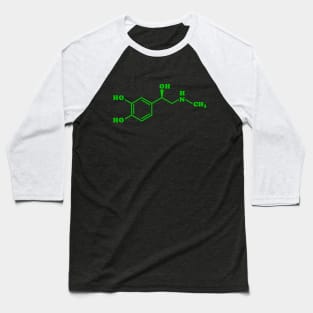 Adrenaline Molecule Chemical Formula Baseball T-Shirt